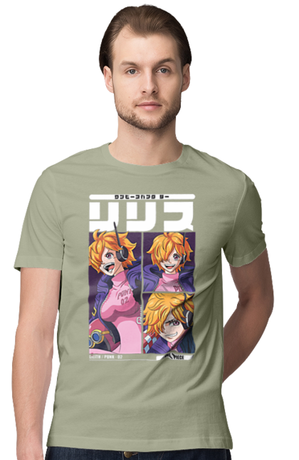 Men's t-shirt with prints One Piece Lilith. Anime, lilith, manga, one piece, one piece, punk-02, vegapunk. 2070702