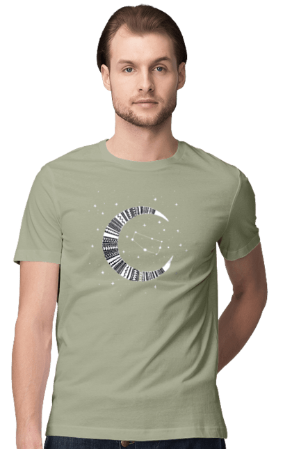 Men`s t-shirt with prints Gemini. Constellation, gemini, horoscope, sign, twins, zodiac, zodiac sign. 2070702
