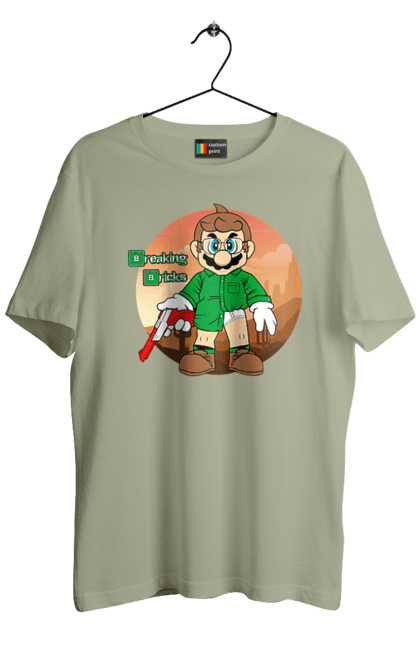 Men's t-shirt with prints Breaking Bad Mario. Breaking bad, character, game, mario, mario bros, nintendo, super mario bros. 2070702