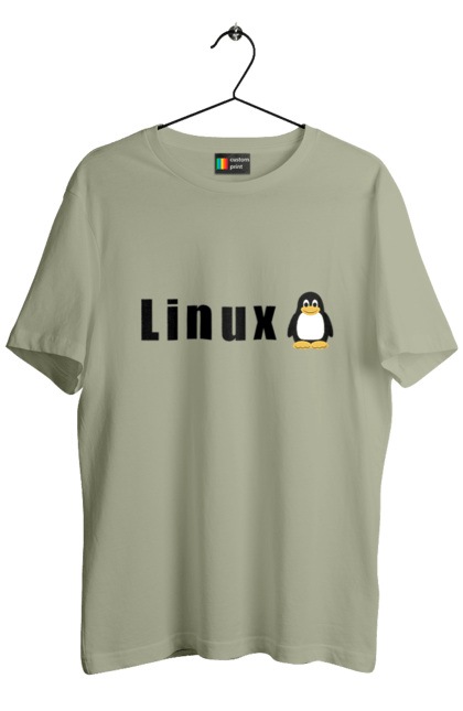 Футболка чоловіча з принтом "Linux". Linux, адміністратор, айті, айтішник, безкоштовна, безкоштовно, вільна, доступність, комерційна, незалежність, операційна система, ос, пінгвін, програміст, програмне забезпечення, свобода, сервер, сисадмін, система, системний адміністратор, софт, текст, чорний. 2070702