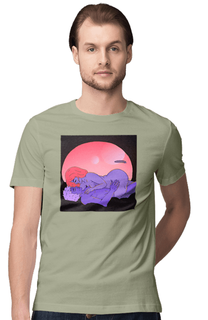 Футболка чоловіча з принтом "Інопланетяни Дівчина І Хлопець". Голі, дівчина, хлопець. 2070702