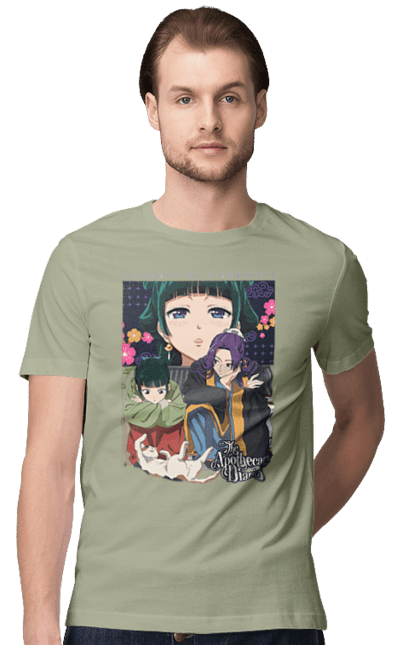 Men's t-shirt with prints The Apothecary Diaries. Anime, apothecary diaries, jinshi, light novel, manga, maomao, pharmacist, pharmacist monologue. 2070702