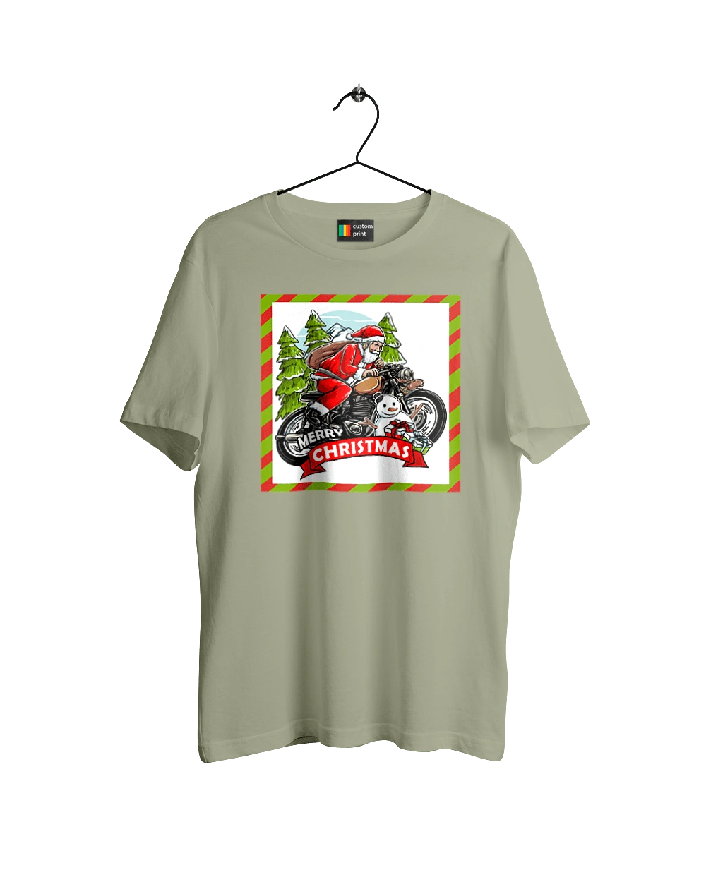 Santa on a motorcycle