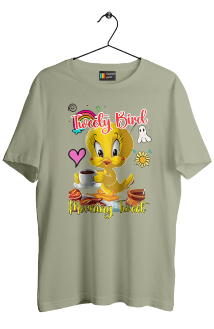 Men's t-shirt with prints Tweety Pie. Bird, looney tunes, tweety, tweety bird, tweety pie, warner bros. 2070702