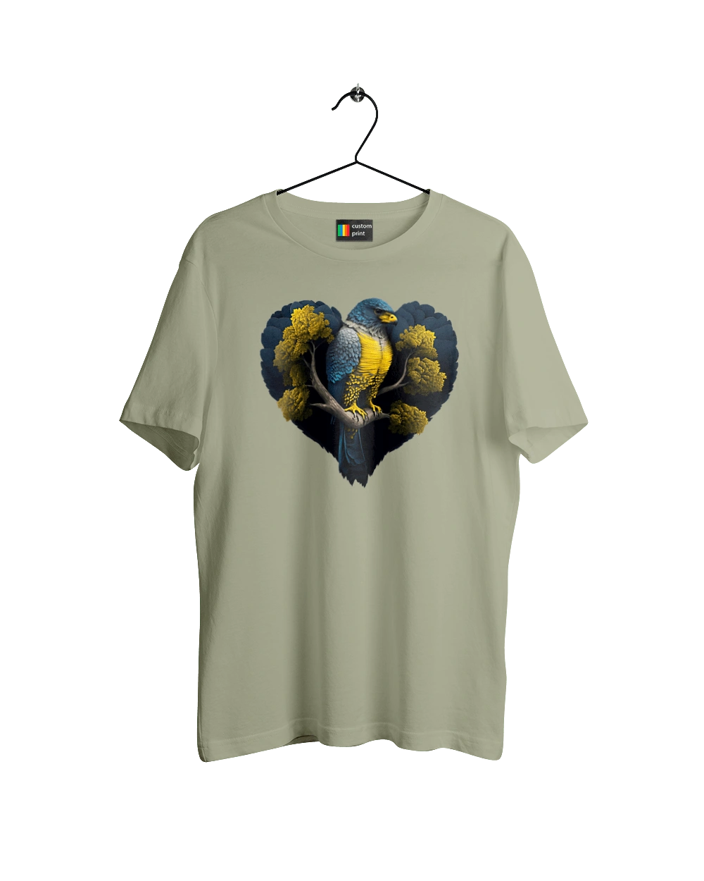 Blue and yellow falcon