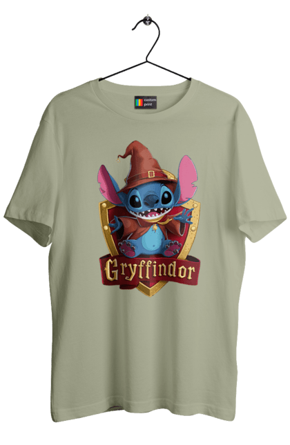 Футболка чоловіча з принтом "Стіч Ґрифіндор". Gryffindor, harry potter, hogwarts, stich, гаррі поттер, грифіндор, стіч, факультет, франшиза, хогвартс. 2070702