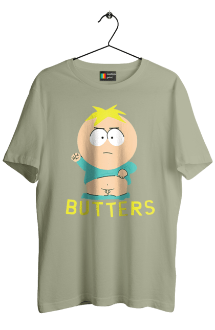 Футболка мужская с принтом Южный Парк Баттерс. Butters, south park, баттерс, мультфильм, южный парк. 2070702