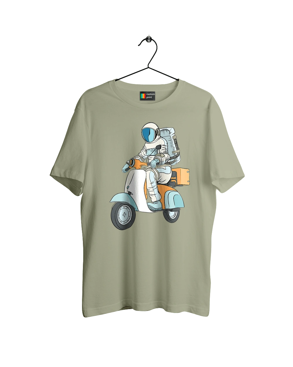 Astronaut on a motorcycle