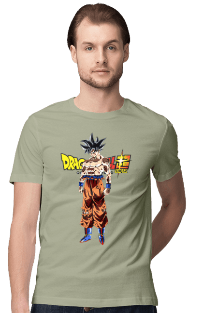 Men's t-shirt with prints Dragon Ball Son Goku. Anime, dragon ball, goku, manga, son goku, tv series. 2070702