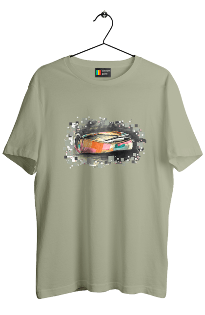 Футболка чоловіча з принтом "Пенал Авторський малюнок". Ексклюзив, канцтовари, малюнок, малюнок від руки, олівець, пенал, ручка, школа. 2070702