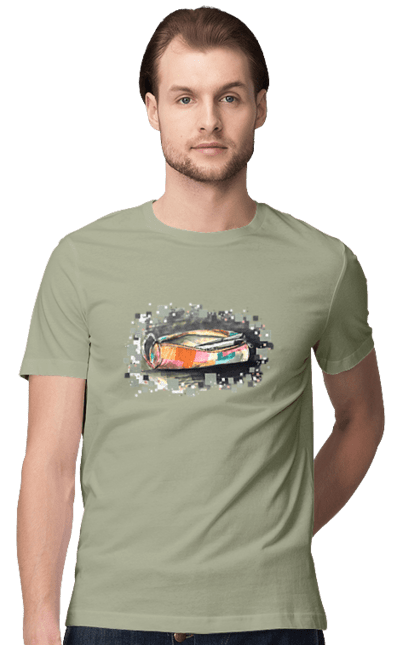 Футболка чоловіча з принтом "Пенал Авторський малюнок". Ексклюзив, канцтовари, малюнок, малюнок від руки, олівець, пенал, ручка, школа. 2070702