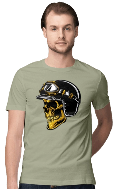 Череп в мотошоломі