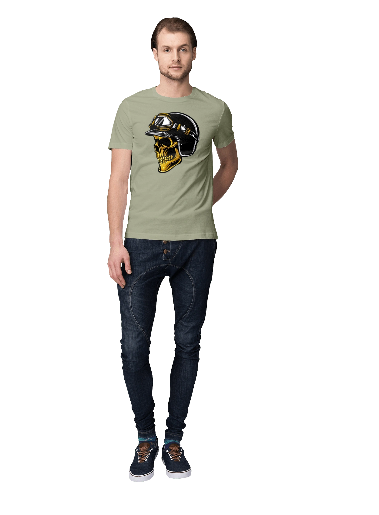 Череп в мотошоломі