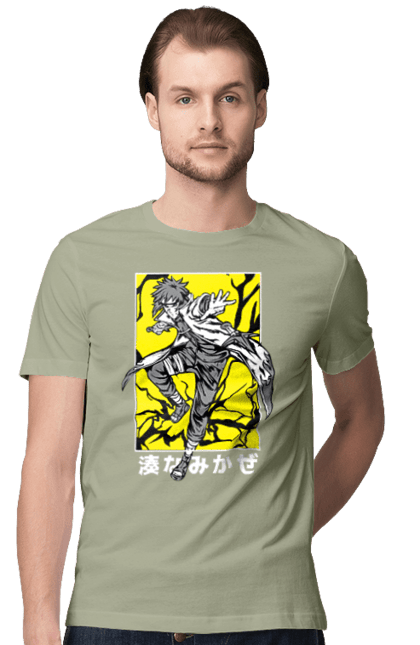 Men's t-shirt with prints Anime 40. Anime, character, manga, minato namikaze, naruto, ninja, tv series. 2070702