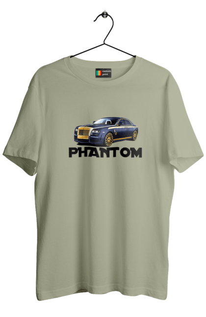 Футболка чоловіча з принтом "Ролс ройс". Авто, автомобіль, люкс клас, ролс ройс, седан, фантом. 2070702