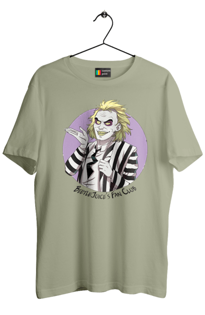 Men's t-shirt with prints Beetlejuice. Beetlejuice, comedy, ghost, horror, movie, tim burton, warner bros. 2070702