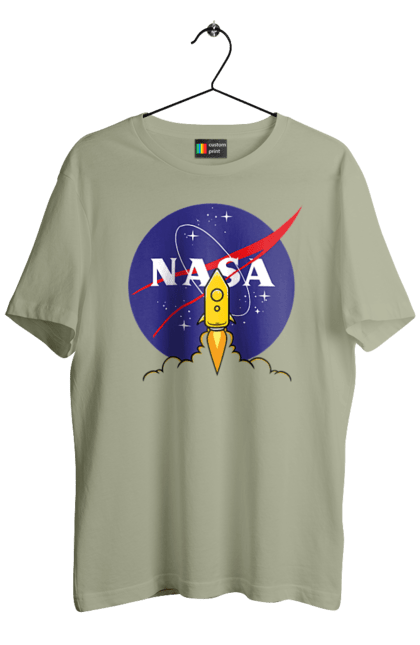 Men's t-shirt with prints NASA. Aeronautics, astronautics, aviation, nasa, research, rocket, science, space, technologies, usa. 2070702