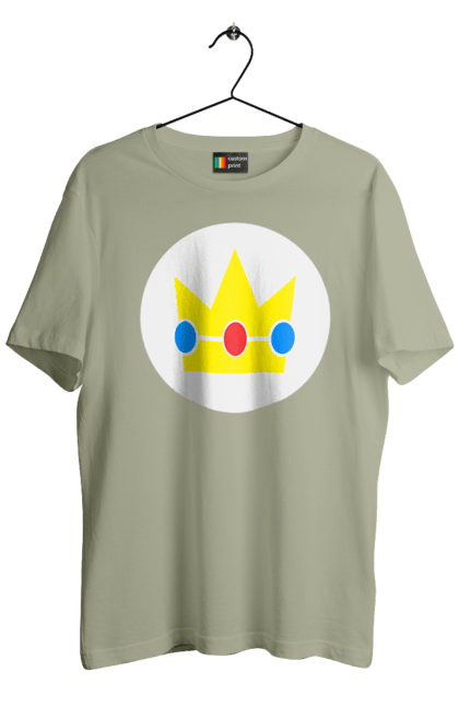 Men's t-shirt with prints Mario Bros. Princess Peach. Character, game, mario, mario bros, nintendo, princess peach, super mario bros. 2070702