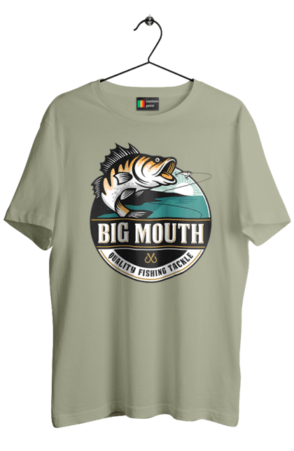 Футболка чоловіча з принтом "Рибалка". Вилика рибалка, рибалка, хоббі. 2070702