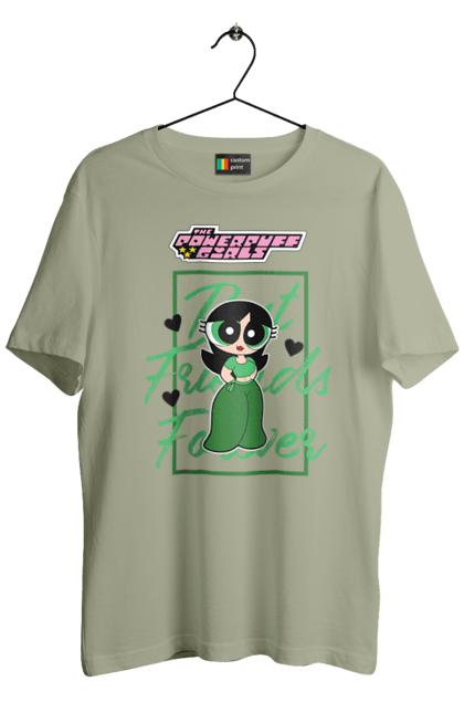 Men's t-shirt with prints Powerpuff Girls Buttercup. Animated series, buttercup, cartoon network, cool girls, powerpuff girls. 2070702