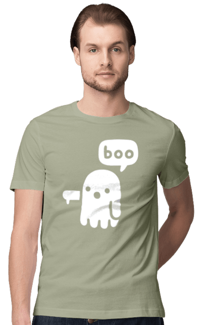 Футболка чоловіча з принтом "BOO (мова програмування)". Айті, мова програмування, програма, програміст, технічне завдання, ти ж програміст, транслятор boo, тривимірні програми, фрілансер. 2070702