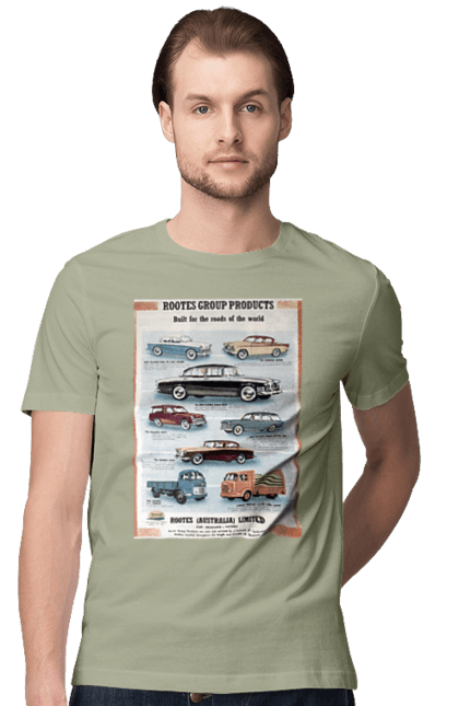 Футболка чоловіча з принтом "Аутомобільйо". Rootes, rootes (australia) limited, rootes group, rootes group products. 2070702