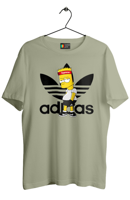 Футболка чоловіча з принтом "Adidas Барт". Adidas, bart, адідас, барт, мультфільм, серіал, сімпсон. 2070702