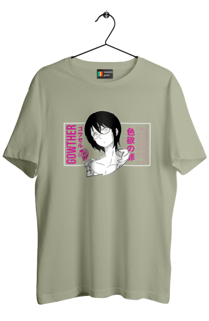 Men's t-shirt with prints Seven Deadly Sins Gowther. Adventures, anime, comedy, fantasy, gowther, manga, seven deadly sins. 2070702