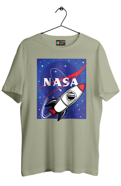 Men's t-shirt with prints NASA. Aeronautics, astronautics, aviation, nasa, research, rocket, science, space, technologies, usa. 2070702