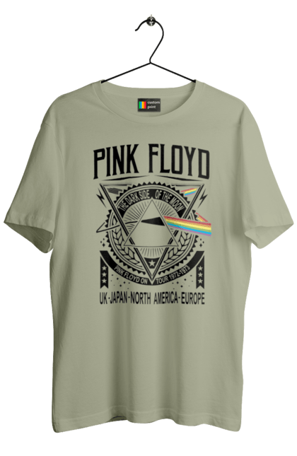 Футболка чоловіча з принтом "Pink Floyd". Pink floyd, альбом, музика, пінк флойд, рок, рок група. 2070702