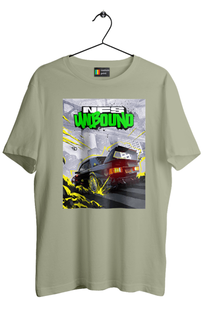 Men`s t-shirt with prints Need for Speed Unbound. Heat, need, need for speed, nfs, speed, unbound. 2070702