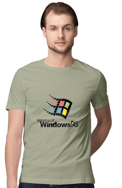 Футболка чоловіча з принтом "Windows98". Angular, c, css, html, it, javascript, jquery, php, python, react, svelt, vue, айтишник, айті, гумор, код, кодувати, прогер, програміст, програмісти, ти ж, ти ж програміст, тиж програміст. 2070702
