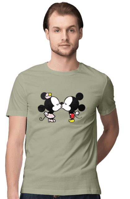 Футболка мужская с принтом 38. Mickey mouse, minnie mouse, дисней, микки, микки маус, минни маус, мультфильм. 2070702