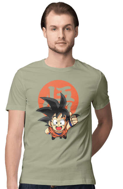 Футболка чоловіча з принтом "Перли дракона Сон Гоку". Dragon ball, manga, son goku, аніме, гоку, манга, перли дракона, сон гоку. 2070702