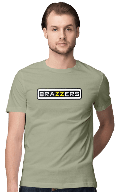 Men`s t-shirt with prints Brazzers. Brazzers, brothers, hub, porn, porn hub, pornhub, zsu. 2070702