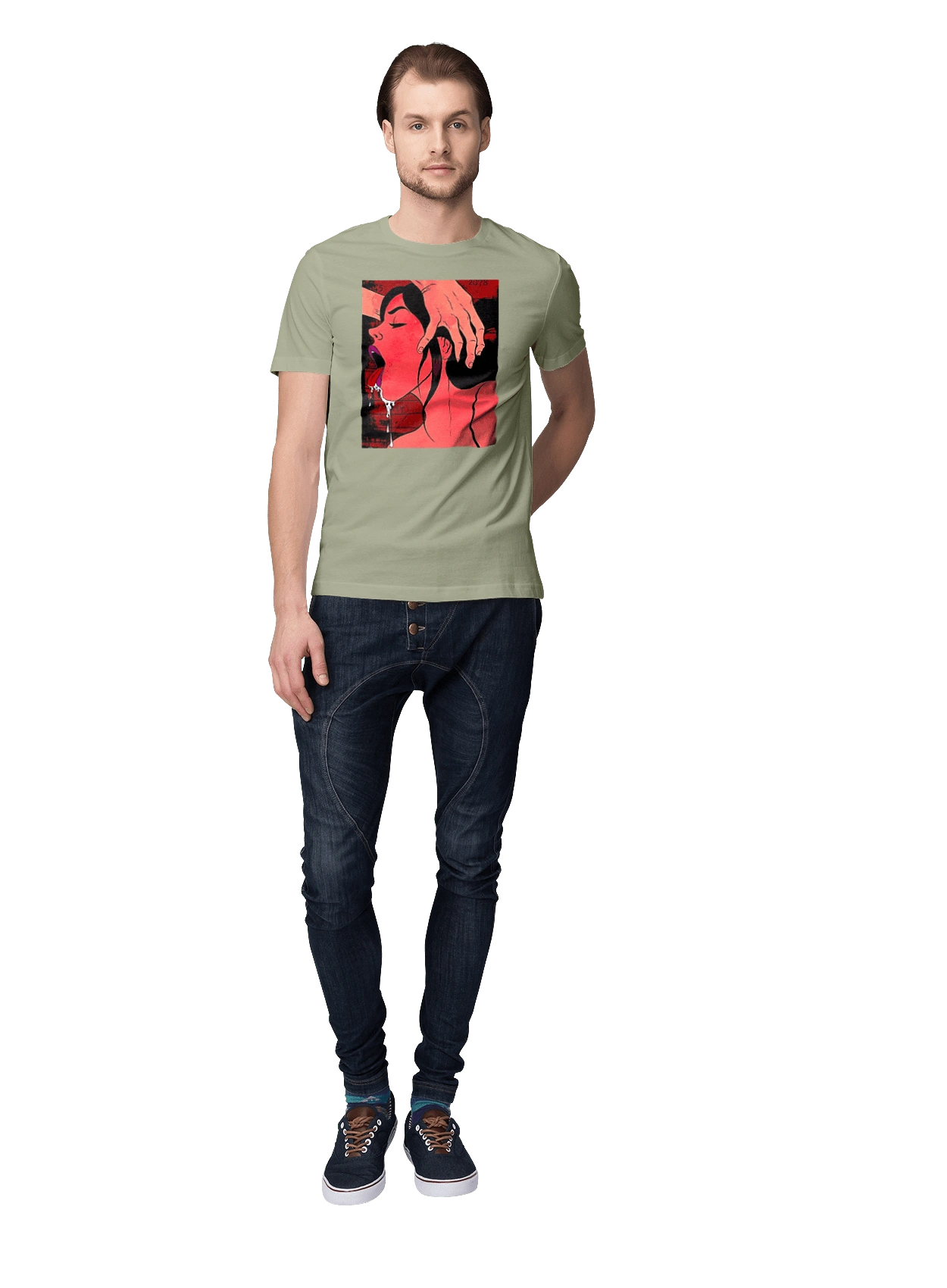 Girl Sucks With Saliva