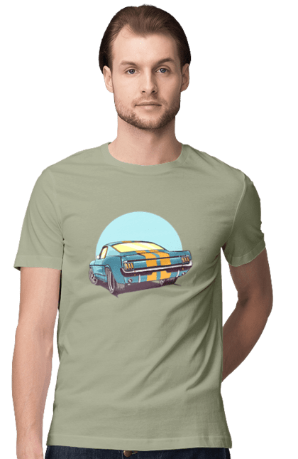 Футболка чоловіча з принтом "Авто". Авто, герой, гроші, монстр, музика, новий, персонаж, робот, супер герой. 2070702