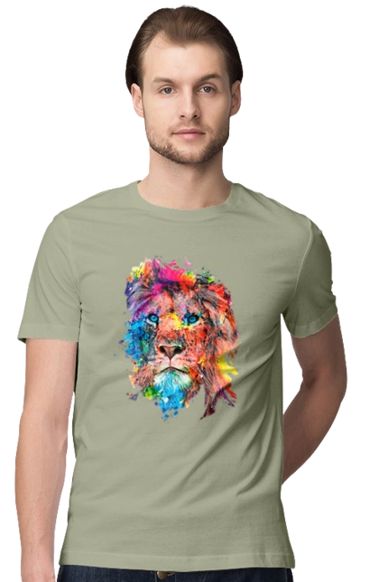 Лев із фарби