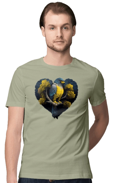 Blue and yellow falcon