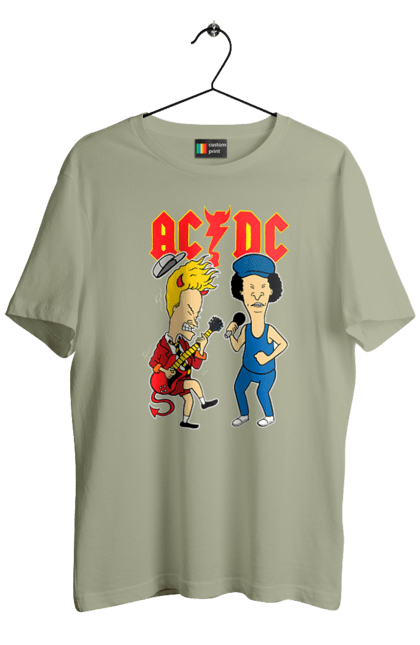 Футболка чоловіча з принтом "AC/DC". Ac dc, acdc, блюз рок, важкий рок, група, музика, рок н ролл, хард рок. 2070702