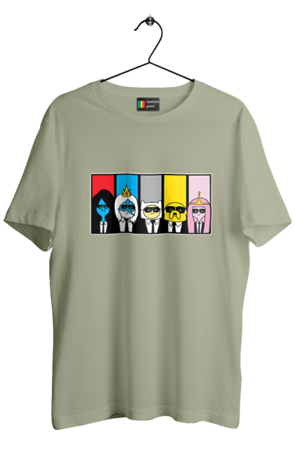 Men's t-shirt with prints Adventure Time. Adventure time, animated series, cartoon network, land of ooo, tv series. 2070702