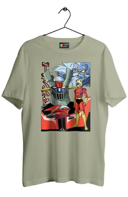 Футболка мужская с принтом Mazinger Z Грендайзер. Goldorak, goldrake, grendizer, mazinger z, mecha, аниме, грендайзер, манга, меха, роботы. 2070702