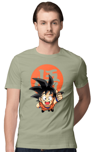 Футболка мужская с принтом Жемчуг дракона Сон Гоку. Anime, dragon ball, manga, son goku, tv series, аниме, гоку, жемчуг дракона, манга, сон гоку. 2070702