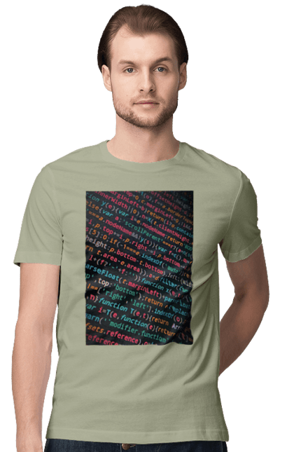 Футболка чоловіча з принтом "Код". Angular, c, css, html, it, javascript, jquery, php, python, react, svelt, vue, айтишник, айті, гумор, код, кодувати, прогер, програміст, програмісти, ти ж, ти ж програміст, тиж програміст. 2070702