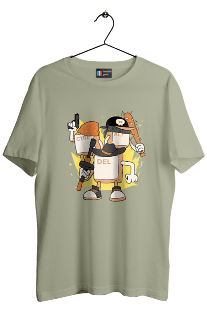 Футболка чоловіча з принтом "Ctrl alt del Програмерський екшен". 404, andoid, aws, backend, c++, cloud, css, data, dev, devops, frontend, geek, git, github, go, golang, google, hacker, html, ios, java, javascript, jquery, js, linux, nodejs, php, python, react, science, script, web, геймер, гік, дата, клавіши, код, компьютер, лінукс, мова, облако, пайтон, пингфин, программист, програмування, талисман, хакер. 2070702