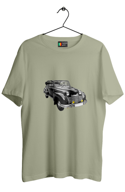 Футболка чоловіча з принтом "Авто.5". Авто, професійне фото, ретро авто, фото, чорний колір. 2070702