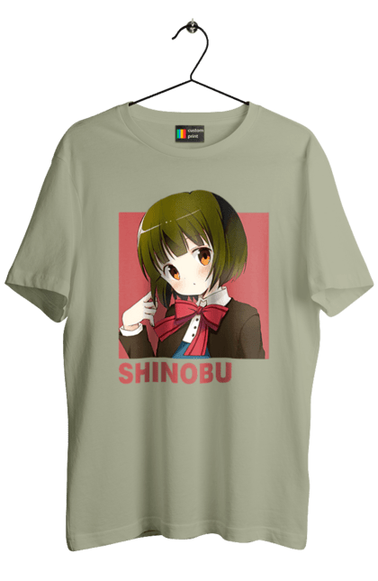 Men's t-shirt with prints Kiniro Mosaic Shinobu Omiya. Anime, gold mosaic, kiniro mosaic, kinmoza, manga, shinobu, shinobu omiya. 2070702