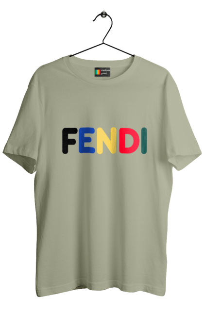 Футболка чоловіча з принтом "Fendi". Fendi, lvmh, бренд, будинок моди, італія, люкс, мода, одяг, сумка, фенді. 2070702