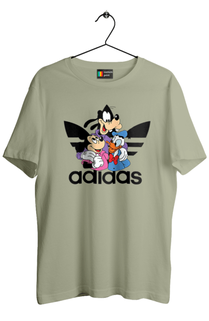 Футболка мужская с принтом Adidas Микки Маус. Adidas, mickey mouse, адидас, дисней, микки, микки маус, мультфильм. 2070702