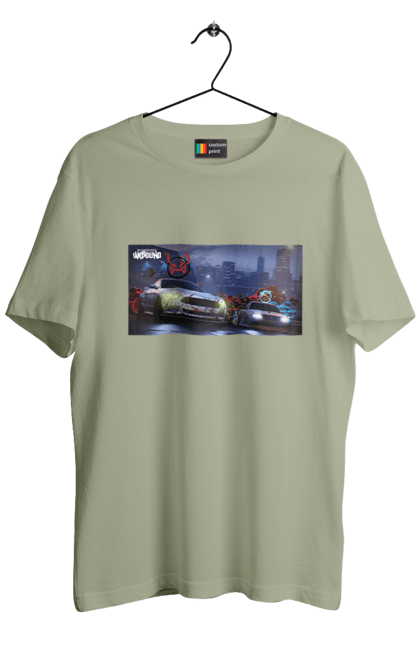 Men`s t-shirt with prints Need for Speed Unbound. Heat, need, need for speed, nfs, speed, unbound. 2070702